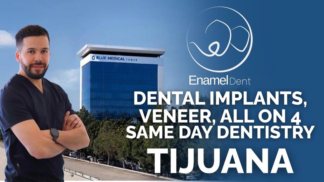 Modern dental clinic in Tijuana, Mexico providing dental implants, veneers, and All-on-4 treatments